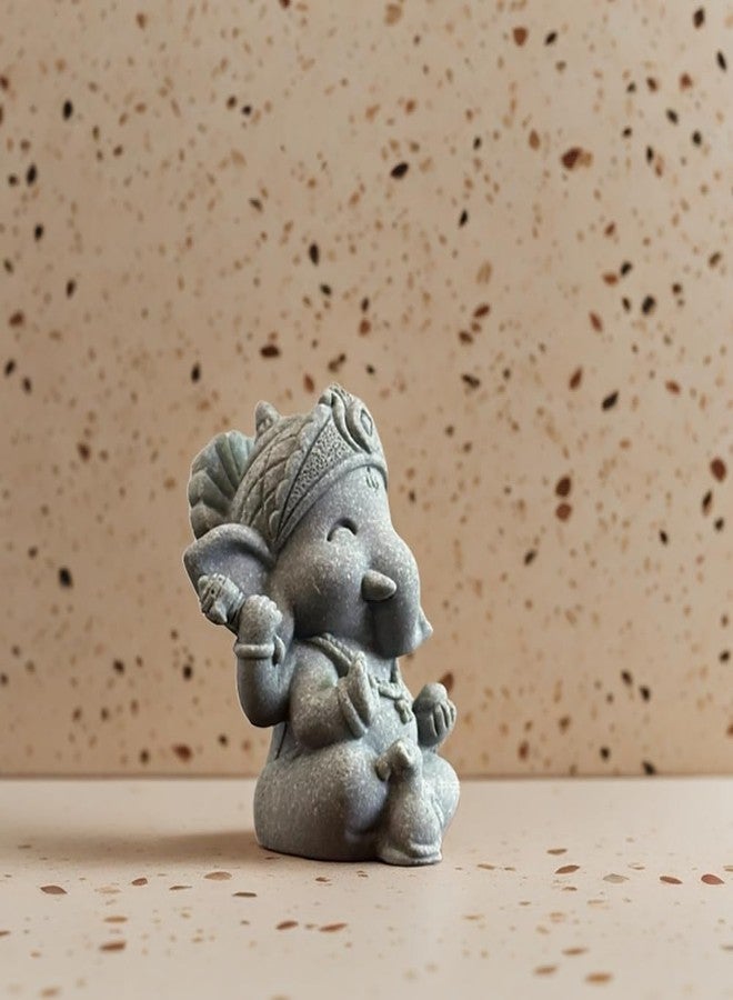 livelyfish Small Elephant Statue Sandstone Figurine Hindu Meditation Buddha Sculpture for Fish Tank Aquarium Decoration (A) - Image 3